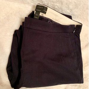 J.Crew Black Martie Side Zip Dress Pants